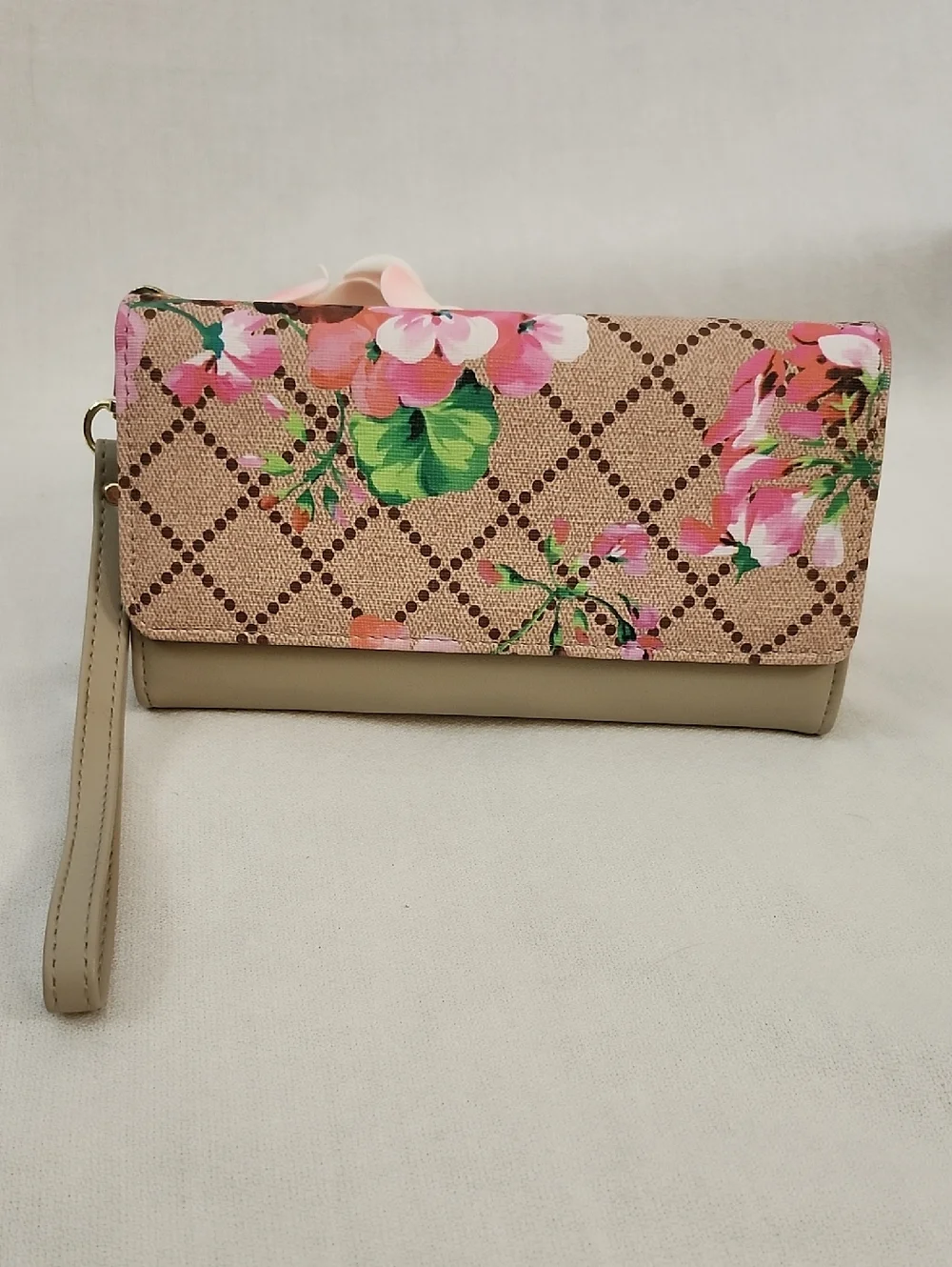 Merona Blush Crossbody with AR New York Floral Wristlet Set